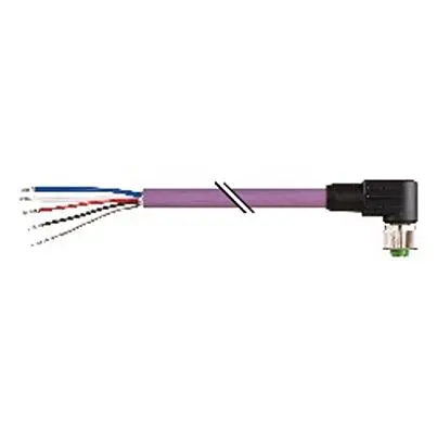 Produktfoto 1 von B&R X67 Systems, 5-polig Steuerleitung, M12 Stecker 5 / Nicht abgeschlossen Buchse, Länge 5 m