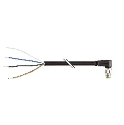 Produktfoto 1 von B&R X67 Systems, 4-polig Steuerleitung, Rechtwinklig Stecker 4 / Nicht abgeschlossen, Länge 5 m