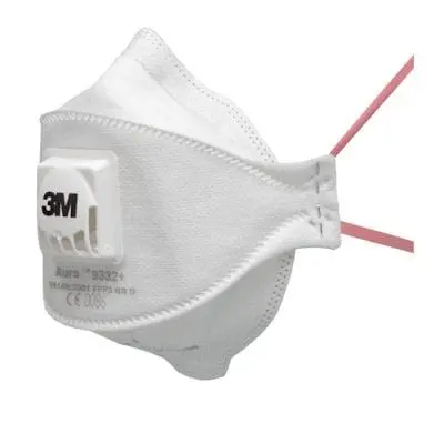 Produktfoto 1 von 3M 9332 Staubschutzmaske mit Ventil FFP3 No Weiß 120 Stück