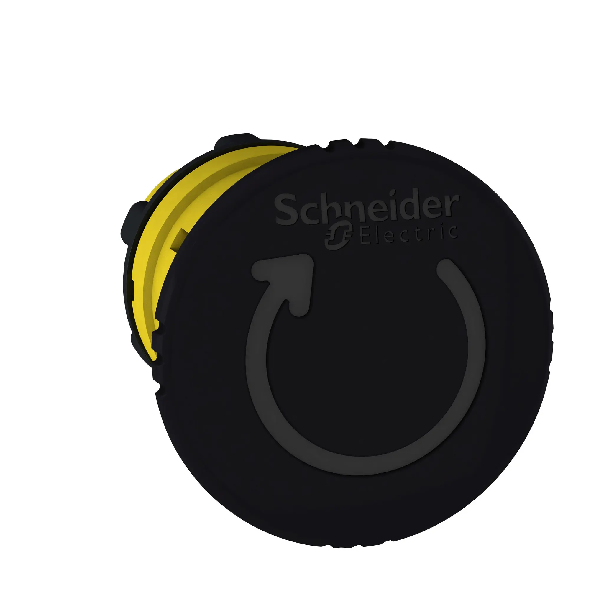 Produktfoto 1 von Schneider Electric Harmony XB5 Drucktastenkopf Ø 22 mm, Schwarz Rund, IP66