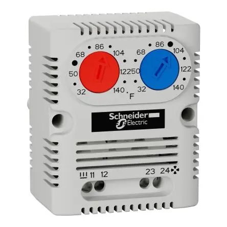 Produktfoto 1 von Schneider Electric ClimaSys Thermostat 1 Schließer/1 Öffner, 80 °C, -20 °C 250V