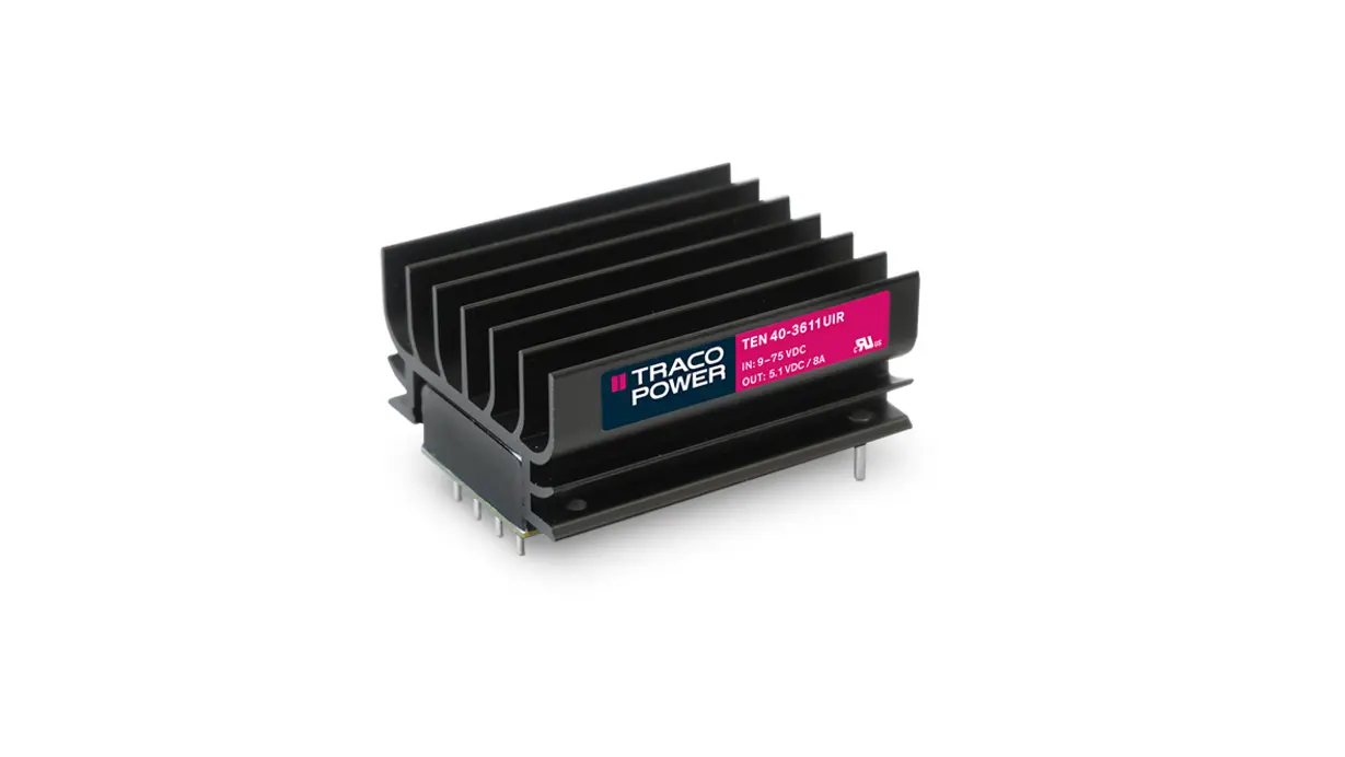 TRACOPOWER TEN 40UIR DC/DC-Wandler 40W 72 V DC IN, 15V dc OUT / 1.33A PCB-Montage