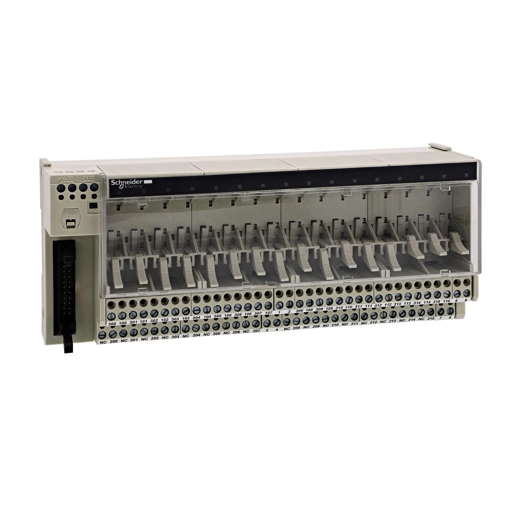 Produktfoto 1 von Schneider Electric Telefast Untersockel für Modicon ABE7 16 x Relais Eingang Modicon ABE7 30 V