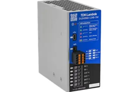 Produktfoto 1 von TDK-Lambda 10V dc, 60 V dc 1-Kanal Unterbrechungsfreie Stromversorgung 960 W, 12V dc, 48 V dc DUSH960 1248