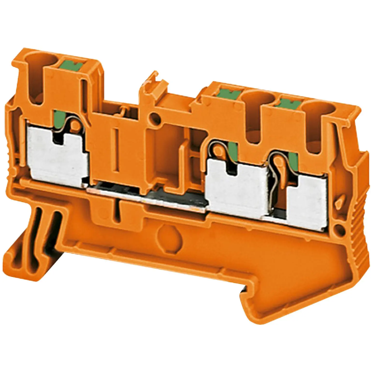 Produktfoto 1 von Schneider Electric Linergy Anschlussklemmenblock 1 Orange, 2.5 mm², 80 V Einsteck-Anschluss CSA