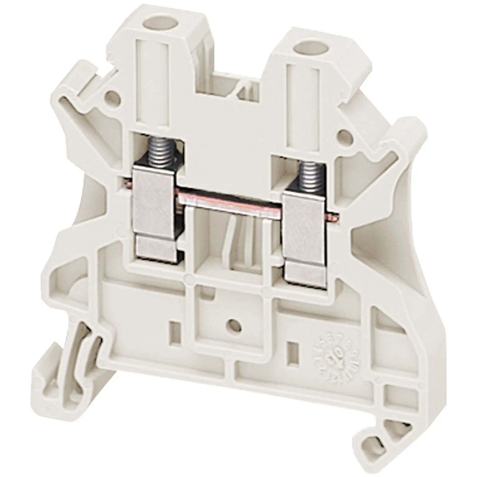 Produktfoto 1 von Schneider Electric Linergy Anschlussklemmenblock 1 Weiß, 4 mm², 1000 V Schraubbefestigung CSA