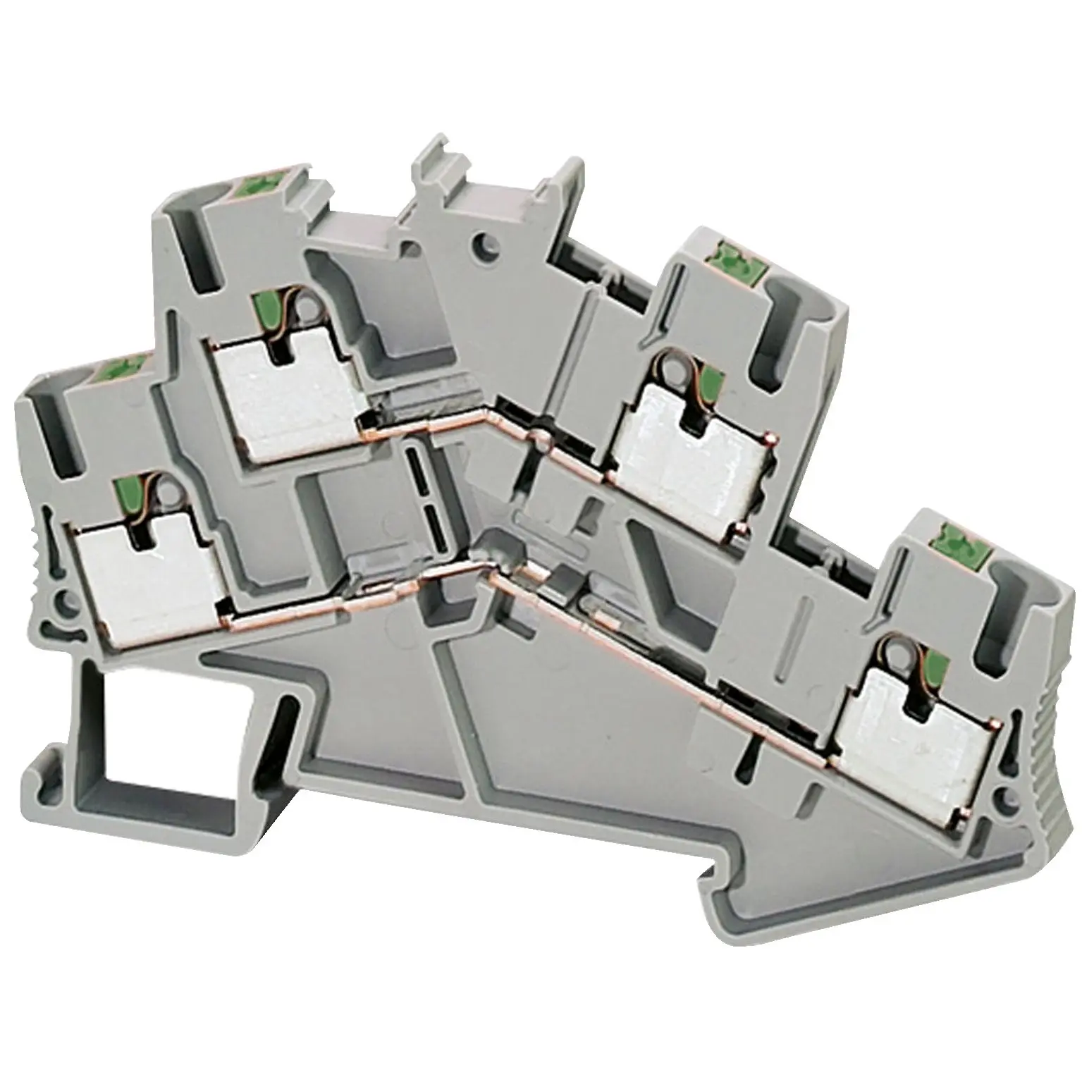 Produktfoto 1 von Schneider Electric Linergy Anschlussklemmenblock 2 Grau, 2.5 mm², 60 V Einsteck-Anschluss CSA
