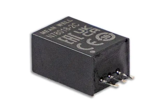 Produktfoto 1 von MEAN WELL N78025 DC/DC-Wandler 3.6 → 30W 12 → 24 V DC IN, 2.5V dc OUT / 0 → 2000mA