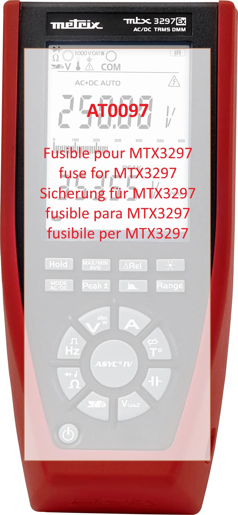 Produktfoto 1 von Metrix Multimeter-Sicherung für Multimeter 20A 1000 V 30 kA L. 90 mm