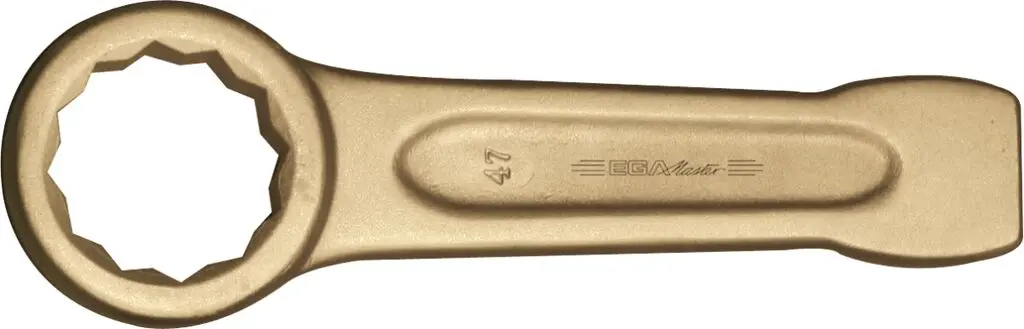 Ega-Master Schraubenschlüssel Ringschlüssel Nicht parkend, Metall Griff, Backenweite 30 mm, / Länge 190 mm