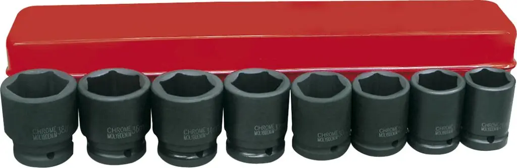 Produktfoto 1 von Ega-Master Sechskant Schlag-Steckschlüssel lang Chrom Vanadium Stahl, Chrom-Molybdän