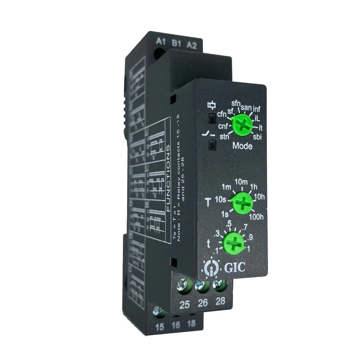 Produktfoto 1 von GIC Micon 175 Series Zeitrelais, DIN-Schienen, 12 → 240V ac/dc Zeitrelais, 2-poliger Wechsler