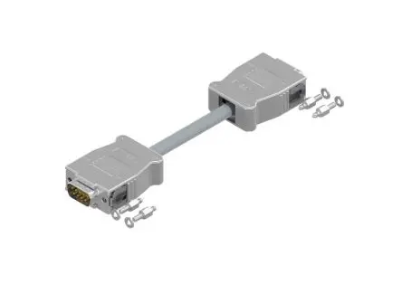 Produktfoto 1 von Amphenol Industrial 16-5123 D-Sub-Steckverbinder Gerade, 9-polig, Kabel Stecker/Buchse, mit Schnappverschlüsse