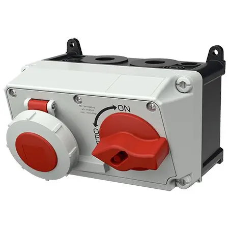 Produktfoto 1 von MENNEKES DUO-interlock CEE Steckvorrichtung Überspannungsschutz, Buchse Grau Gerade 5 6 h 32A, 400 V, IP40