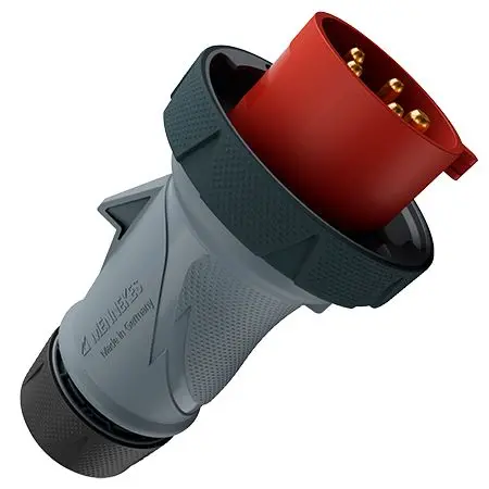 MENNEKES 136 Leistungssteckverbinder Stecker Grau, Rot 5P, 400 V / 32A IP67, IP69