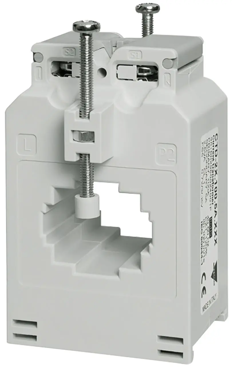 Produktfoto 1 von Carlo Gavazzi CTD-2X Stromwandler DIN-Schienen, 150/5A 150A, Leitermaß 24mm