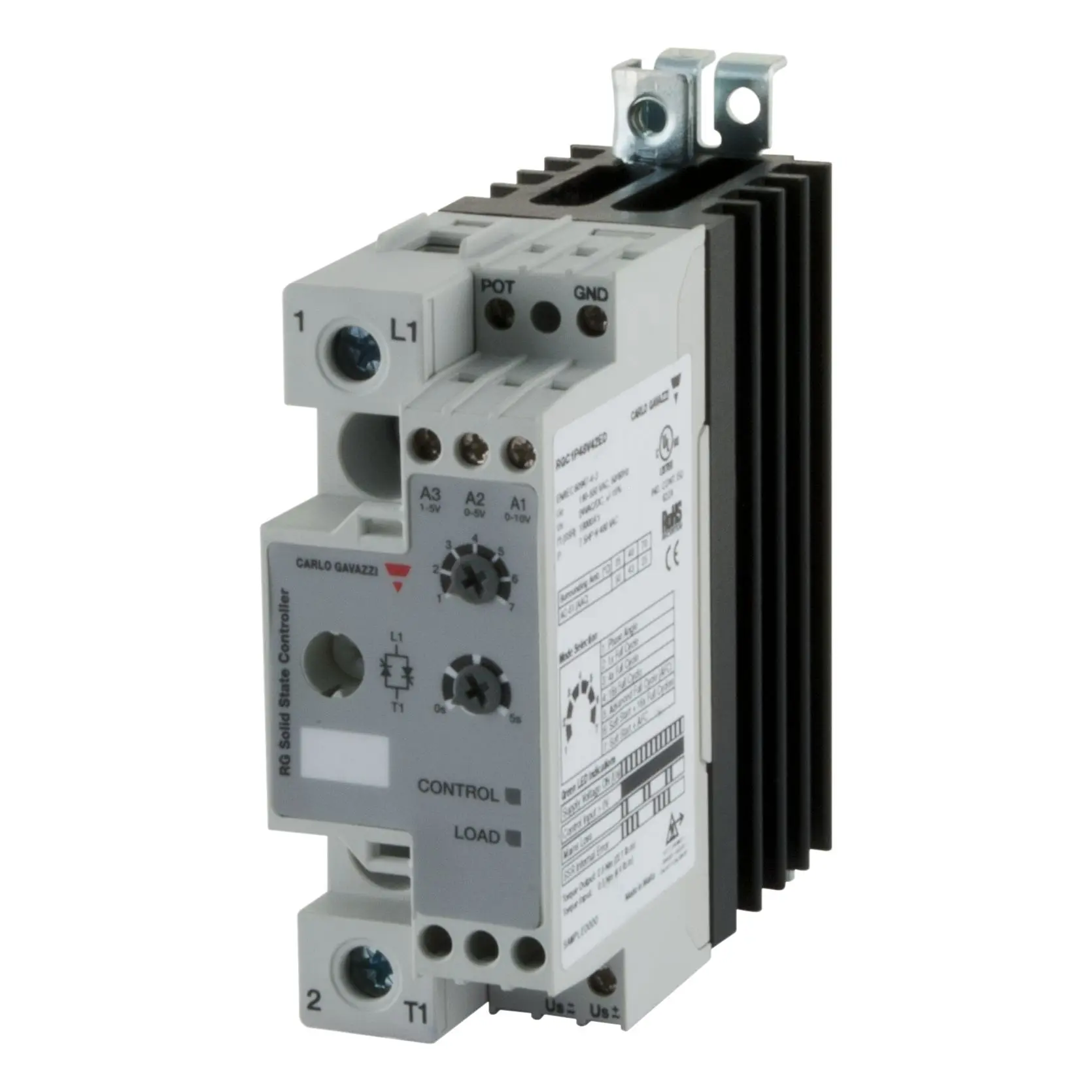 Produktfoto 1 von Carlo Gavazzi RGC DIN-Hutschiene Halbleiterschütz 550 V ac/dc 10V ac/dc / 42 A