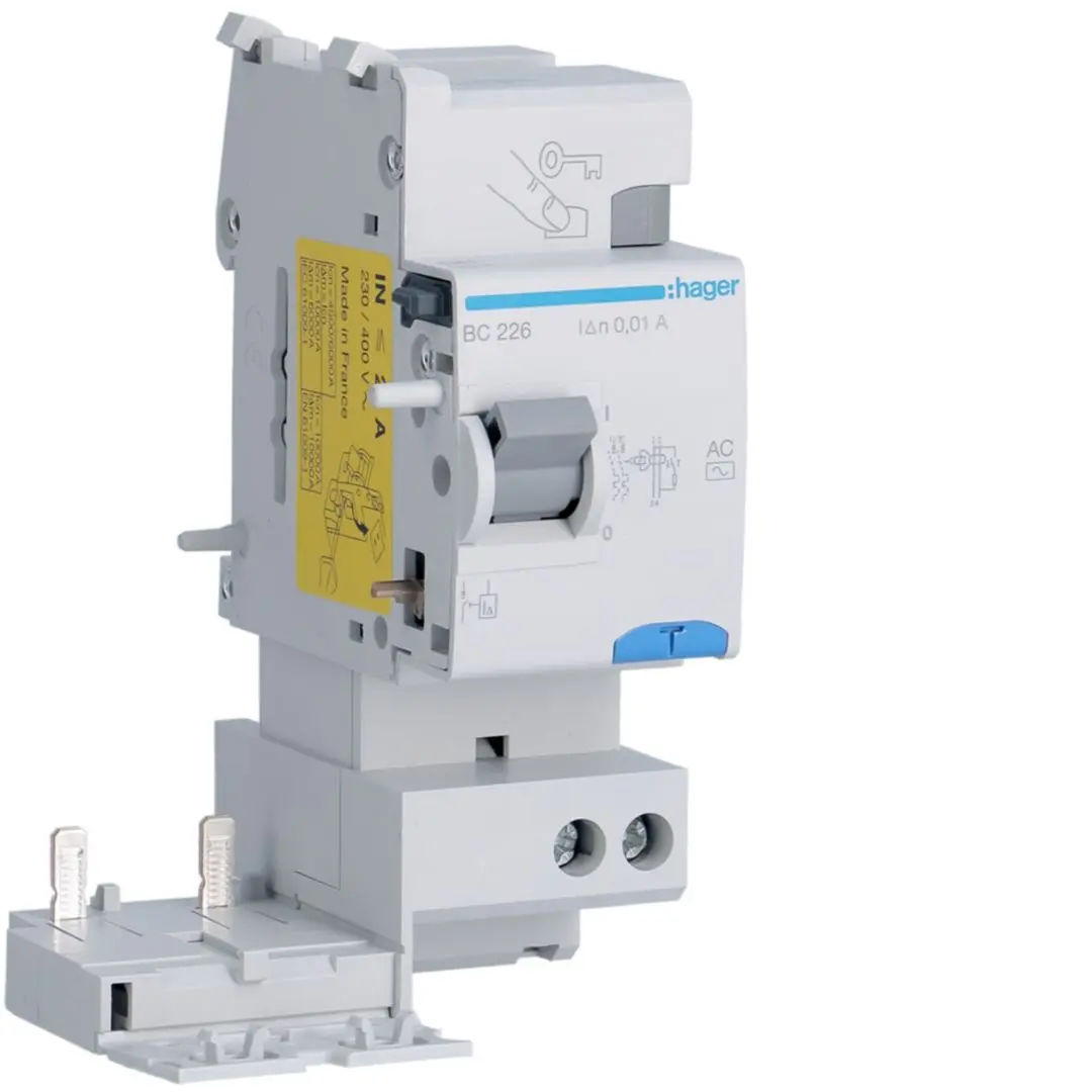 Produktfoto 1 von Hager BC Series RCCB, 2-polig, 25A, 10mA Typ AC 230/400V