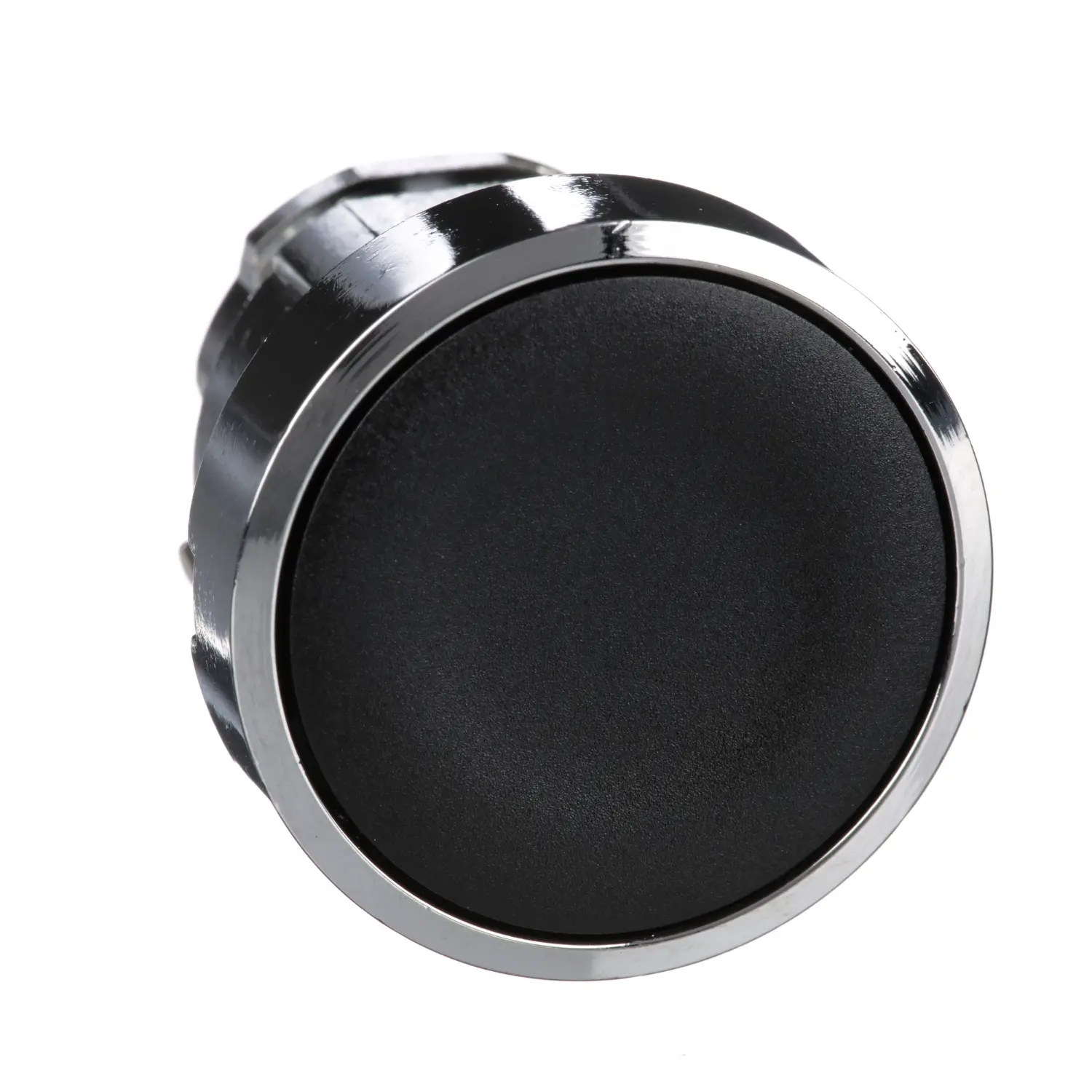 Produktfoto 1 von Schneider Electric Harmony XB4 Drucktastenkopf Ø 22 mm, Schwarz Federrückstellung Glatt Rund Metall, IP66