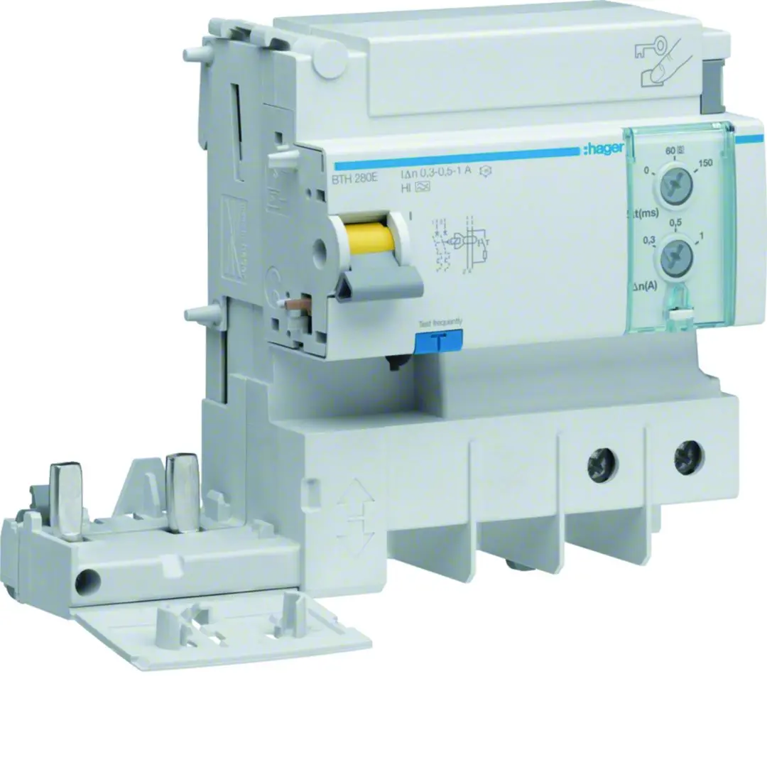 Produktfoto 1 von Hager BTH RCD/FI, 2-polig, 125A, 1 A, 300 mA, 500 mA Typ A-HI Hager 500V