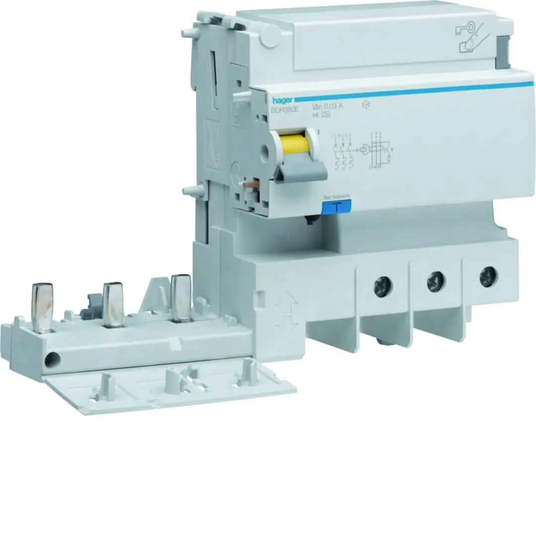 Produktfoto 1 von Hager BDH RCD/FI, 3-polig, 125A, 30mA Typ A-HI Hager 500V