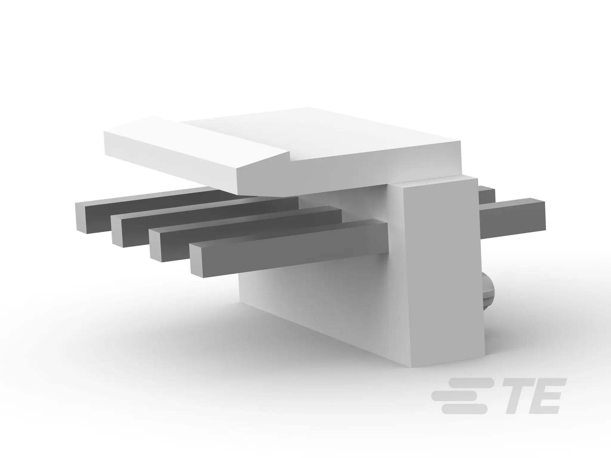 Produktfoto 1 von TE Connectivity Economy Power Leiterplattenleiste Vertikal, 4-polig / 1-reihig, Raster 3.96 mm Raster Platine,