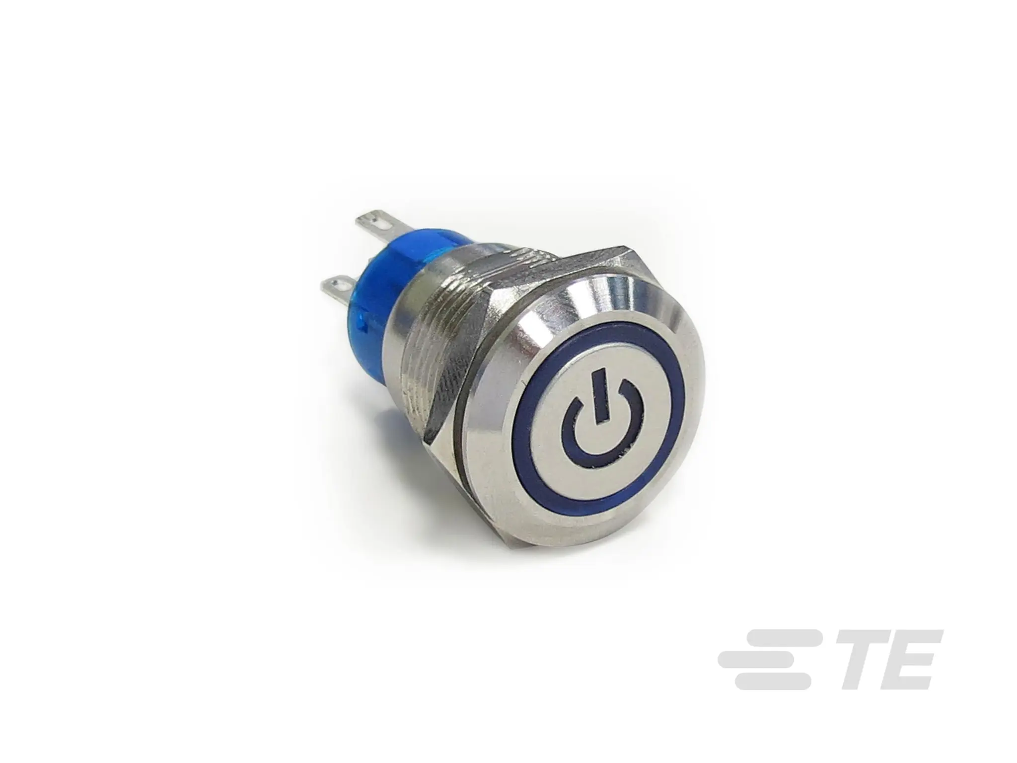 Produktfoto 1 von TE Connectivity AV19 Druckschalter Gelb Beleuchtet Tastend Panel Ø 19 mm, 1-poliger Umschalter / 3A 250 V ac, IP67
