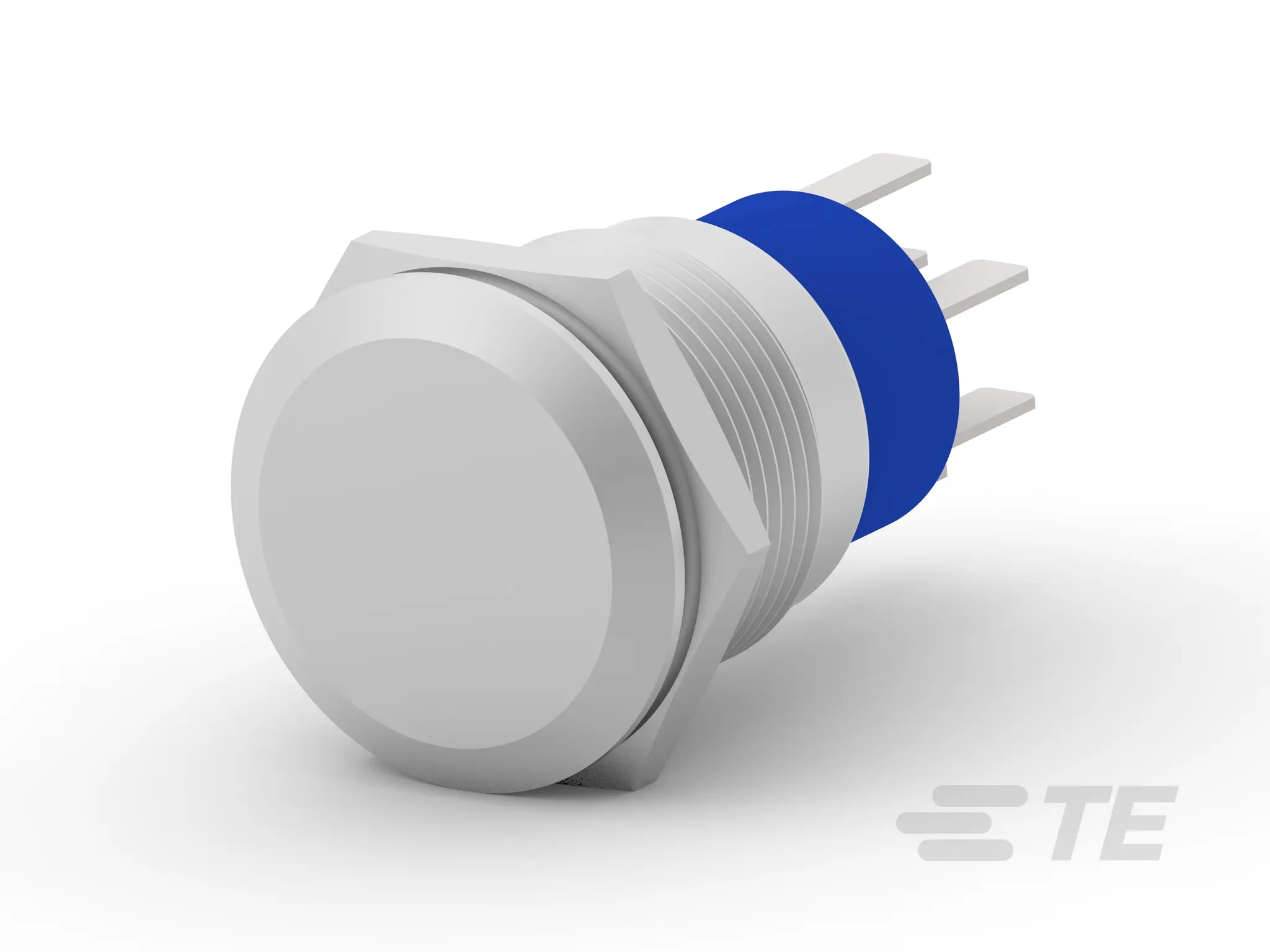 Produktfoto 1 von TE Connectivity Alcoswitch AV19 Druckschalter Rot, Gelb Beleuchtet Tastend Schraubanschlussklemme, DPST / 3A 250 V ac,