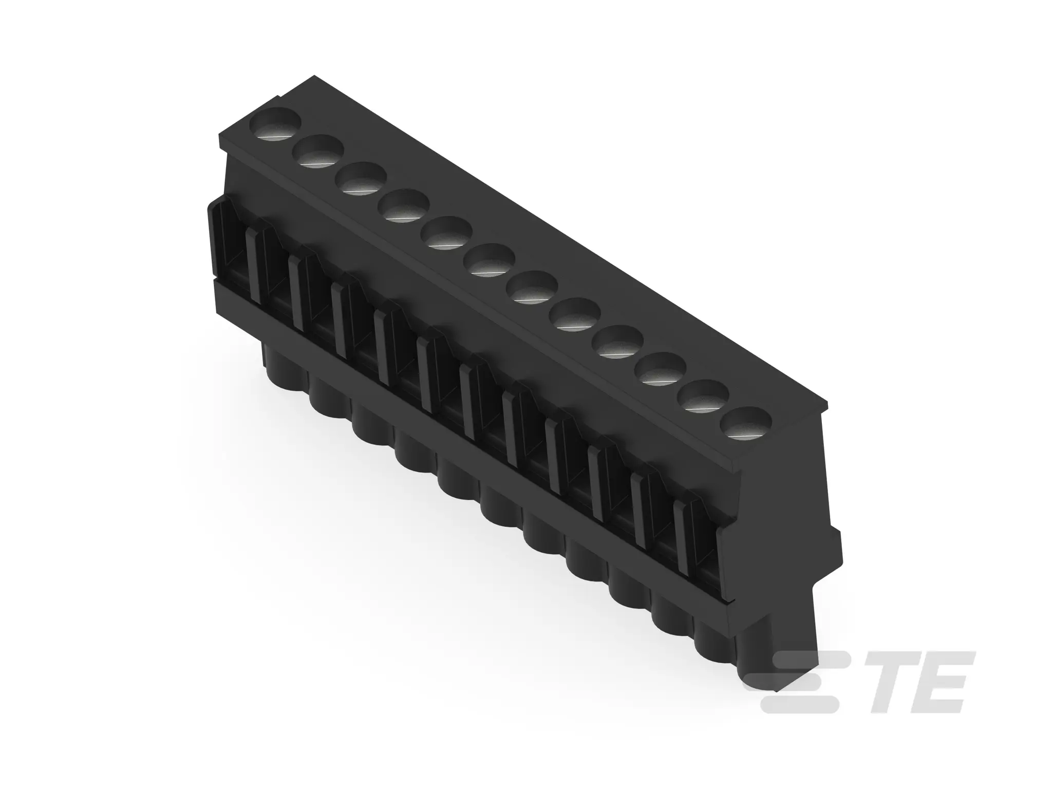 Produktfoto 1 von TE Connectivity Buchanan Steckbarer Klemmenblock Buchsentülle 12-Kontakte 5mm-Raster Vertikal