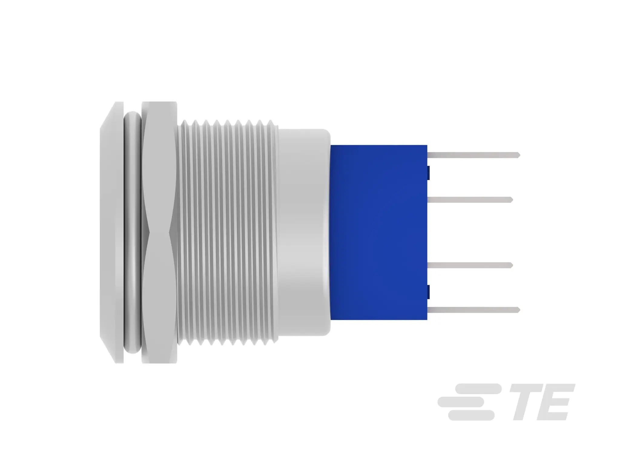 Produktfoto 1 von TE Connectivity Alcoswitch AV19 Druckschalter Rot, Blau Beleuchtet Tastend Schraubanschlussklemme, DPST / 3A 250 V ac,