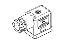 Produktfoto 1 von Molex 121064  Ventilsteckverbinder 2P / 24 V mit Lampe