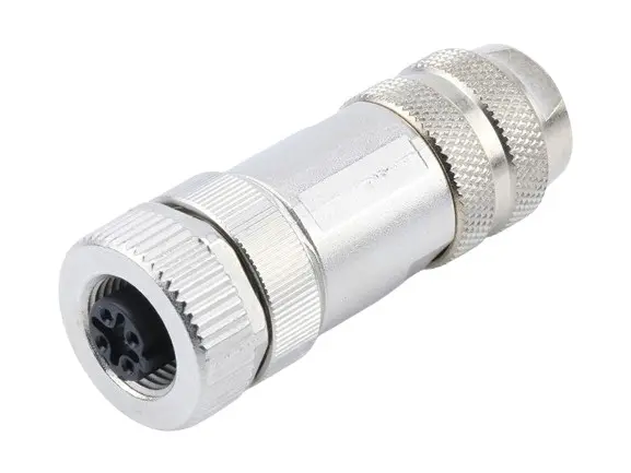 Produktfoto 1 von Molex 130047 M12 Industrie-Rundsteckverbinder Buchse 4-polig Buchse 4A Kabel IP40