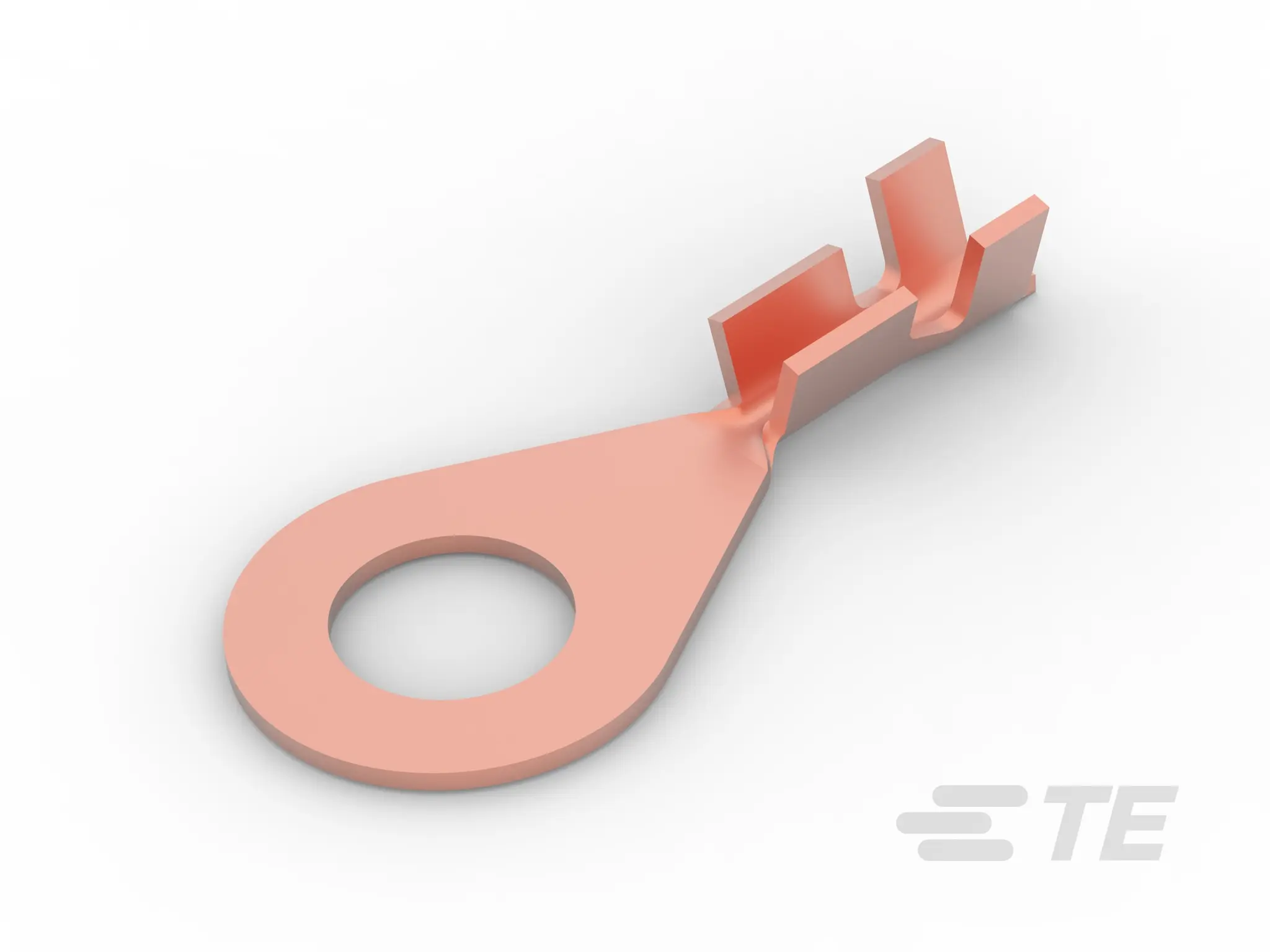 Produktfoto 1 von TE Connectivity 346102-2 Ringkabelschuh, Unisoliert, Rot, aussen ø 15.2 mm, innen ø 0.6 mm