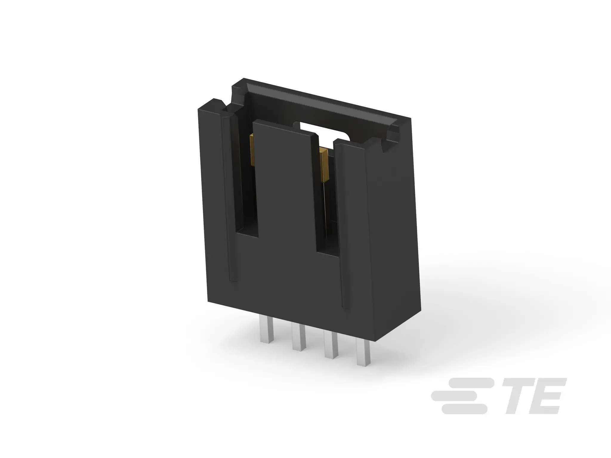 Produktfoto 1 von TE Connectivity AMPMODU Leiterplattenleiste Vertikal, 4-polig / 1-reihig, Raster 2.54 mm Raster Platine,
