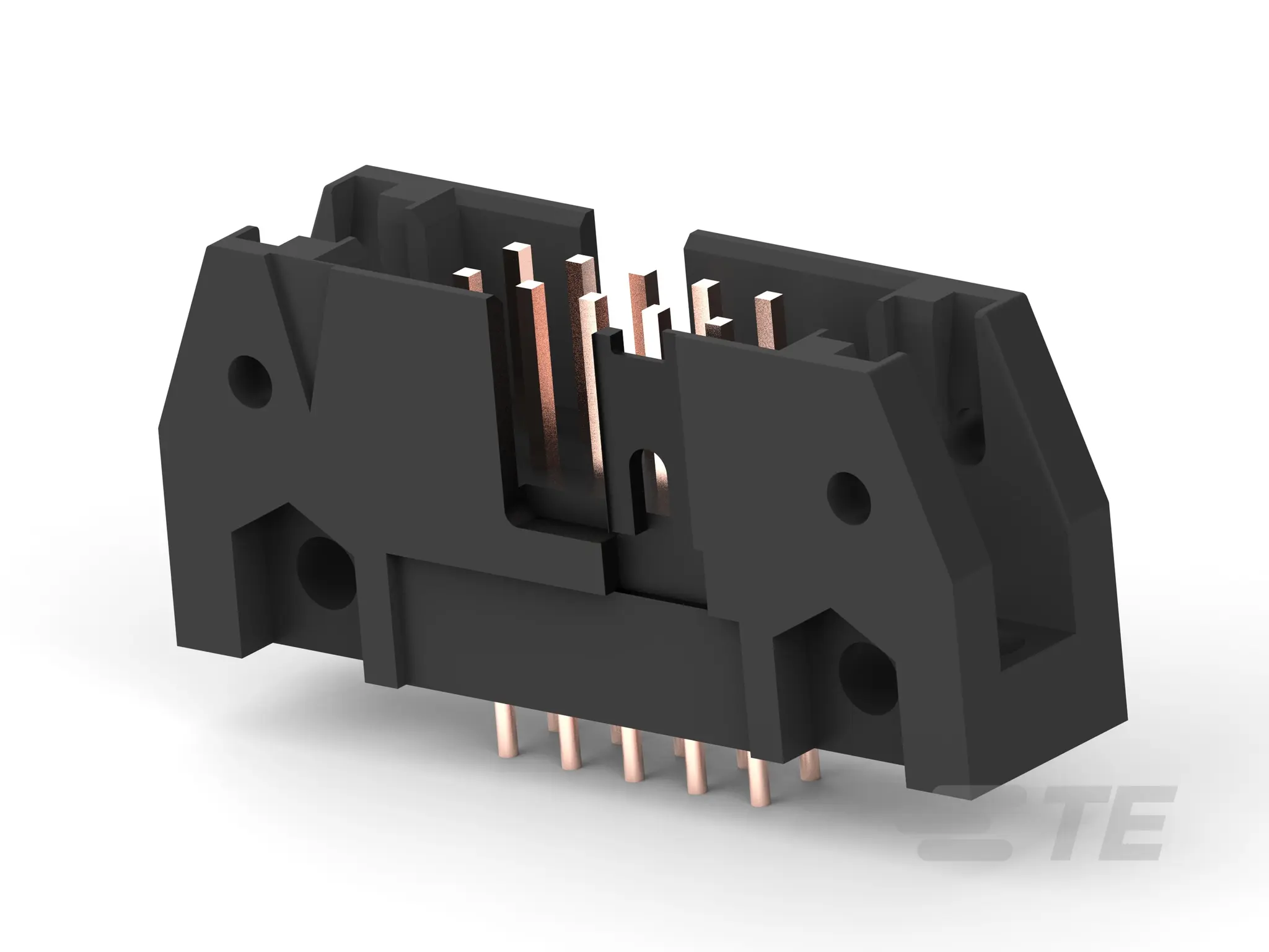 Produktfoto 1 von TE Connectivity AMP-LATCH Leiterplattensteckverbinder Vertikal, 10-polig / 2-reihig, Raster 2.54 mm Raster Platine,