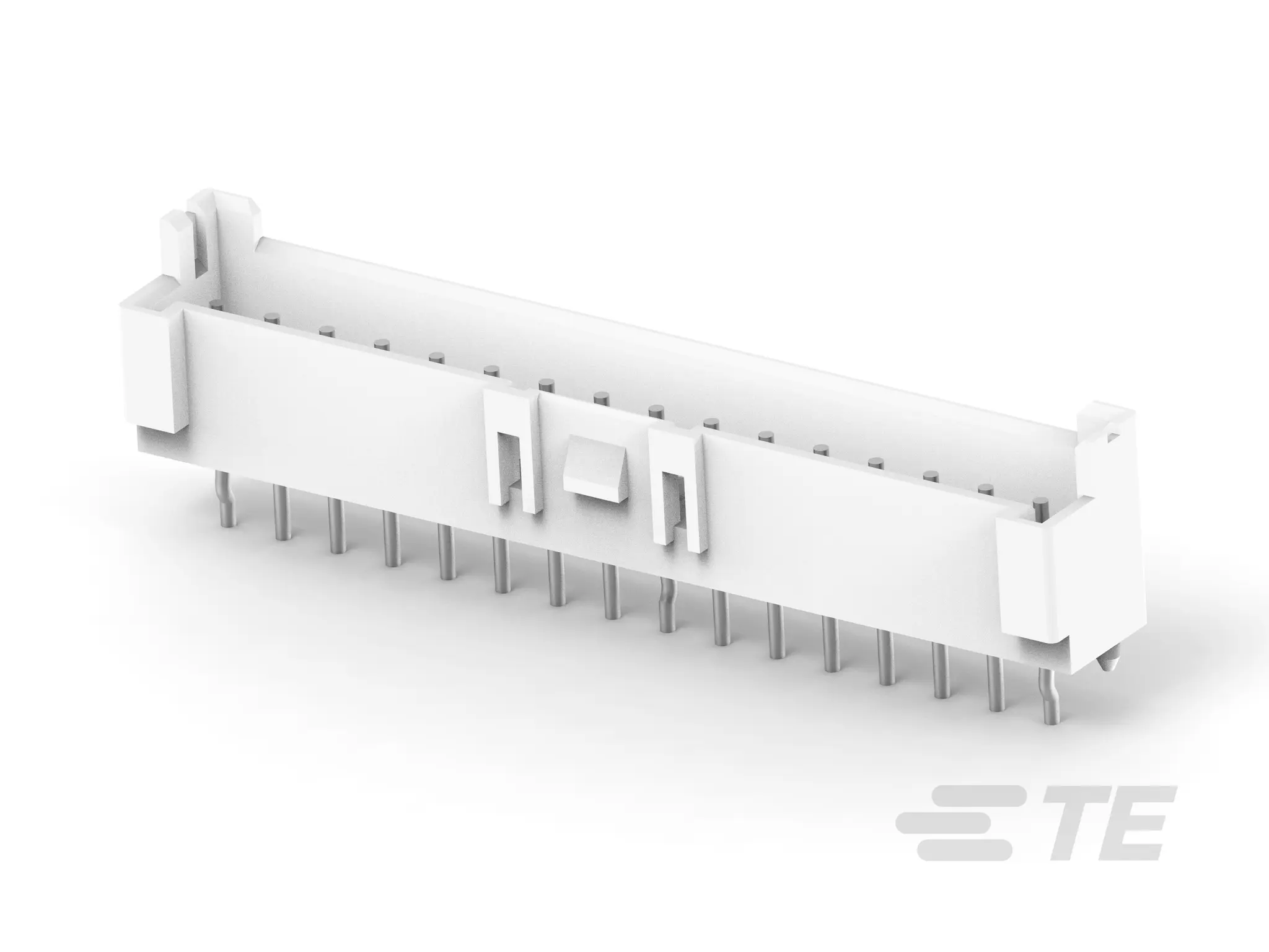 Produktfoto 1 von TE Connectivity Economy Power 2.5 Leiterplattenleiste Vertikal, 16-polig / 1-reihig, Raster 2.5 mm Raster Platine,