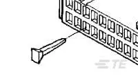 TE Connectivity MTE Leiterplattenleiste Vertikal, 1-polig / 1-reihig Durchsteckmontage, Unisoliert
