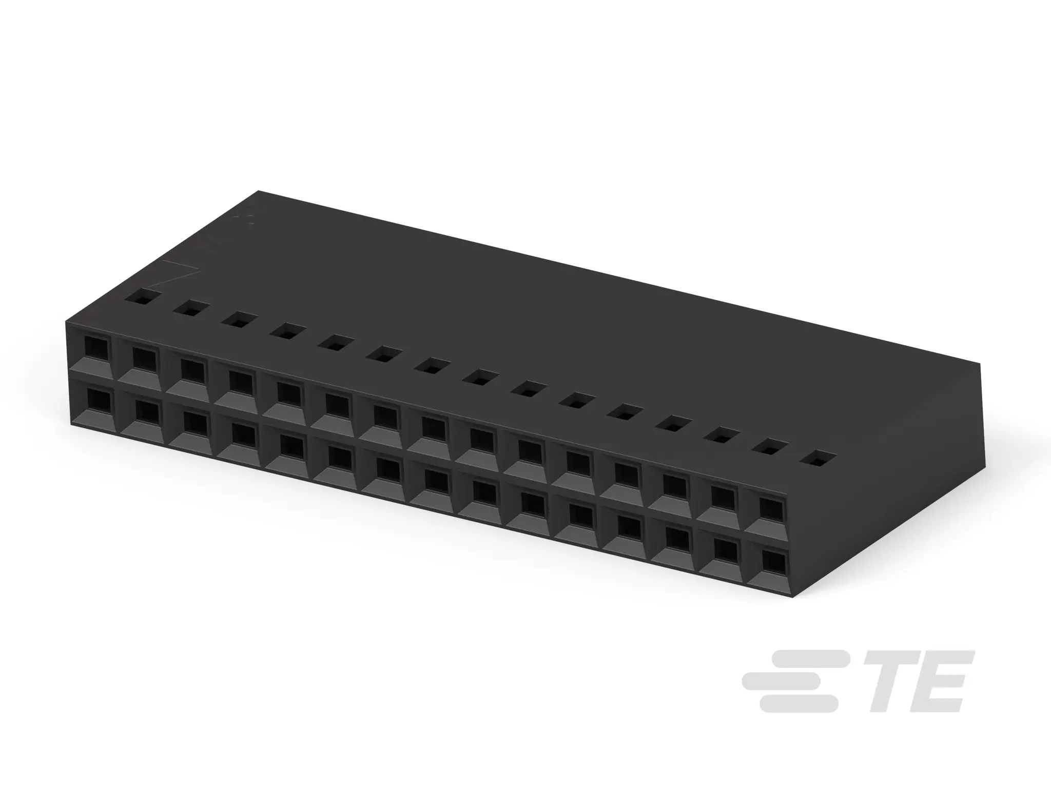 Produktfoto 1 von TE Connectivity AMPMODU IV/V Buchse Steckverbindergehäuse 2.54 mm, 30-polig / 2-reihig Gerade