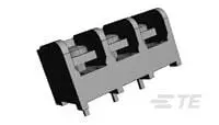 Produktfoto 1 von TE Connectivity Klemmstreifen Vertikal Kupferlegierung 1-reihig 5A, 25 A, Raster 9.53 mm, 300V, 600 V 6-32 Zinn