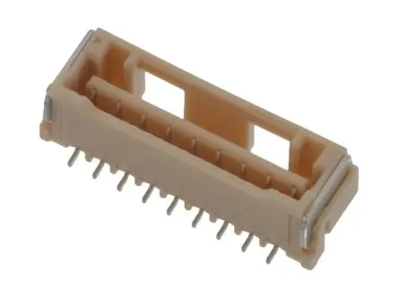 Produktfoto 1 von Molex 50244 Leiterplattenleiste Vertikal, 9-polig / 1-reihig, Raster 2 mm Raster Oberfläche, Kabel-Platine, Ummantelt