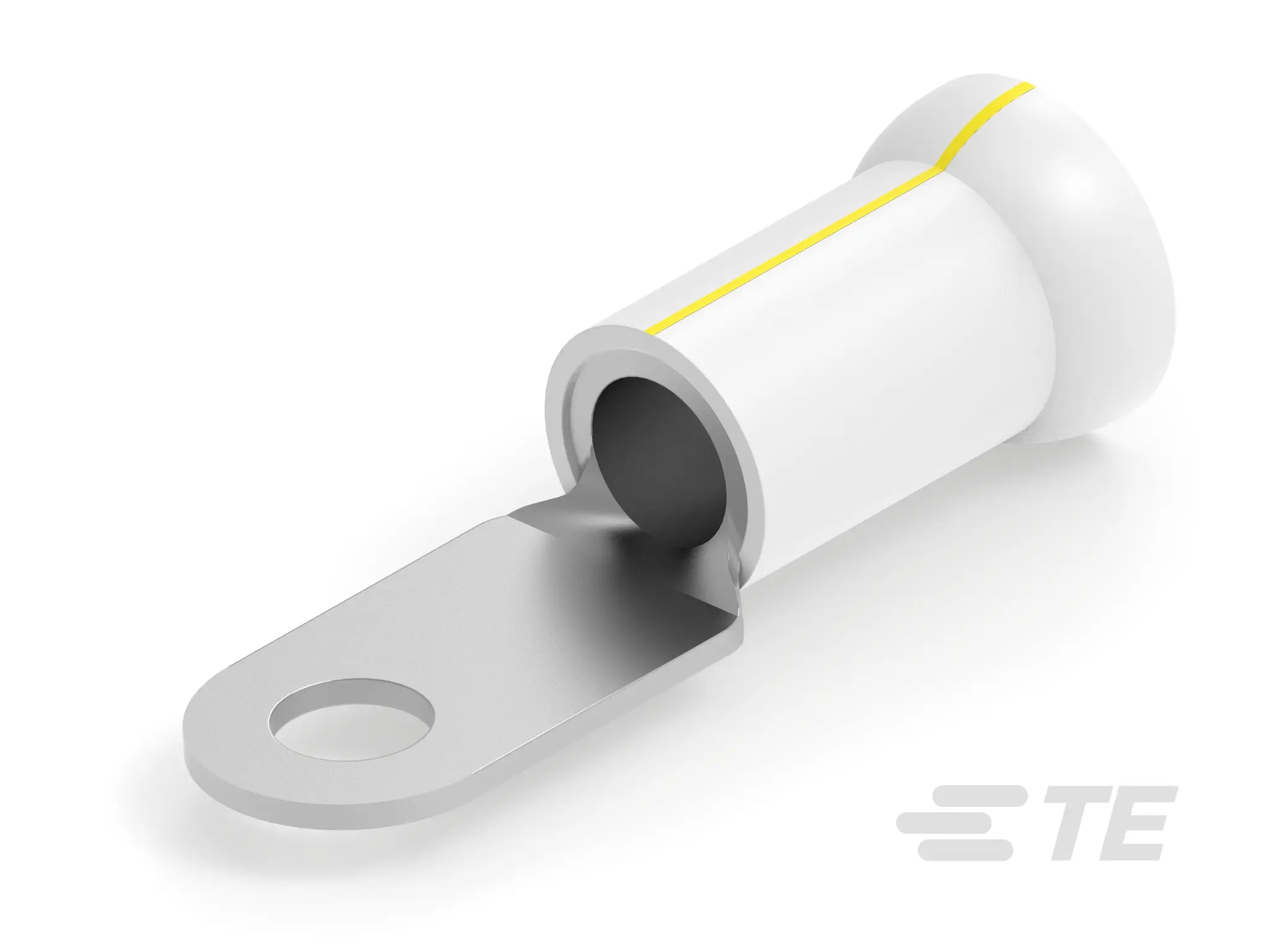 TE Connectivity PLASTI-GRIP Ringkabelschuh, Isoliert 4 AWG, Gelb, 4 AWG max.AWG, innen ø 6.73 mm, M6