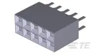 Produktfoto 1 von TE Connectivity AMPMODU Modu Leiterplattenleiste Vertikal, 10-polig / 2-reihig, Raster 2.54 mm Raster Platine,