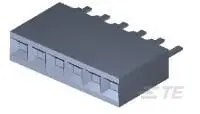 Produktfoto 1 von TE Connectivity AMPMODU IV/V Leiterplattenleiste Vertikal, 6-polig / 1-reihig, Raster 2.54 mm Raster Platine,