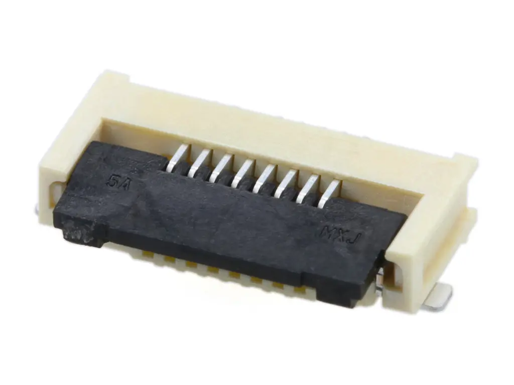 Produktfoto 1 von Molex 505278-0833, SMD gewinkelt FPC-Steckverbinder, 8-polig, Raster 0.5 mm, Unterseite