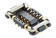 Produktfoto 1 von Molex 50541 Leiterplattenbuchse Vertikal Platine 14-polig / 2-reihig, Raster 0.35 mm SMD