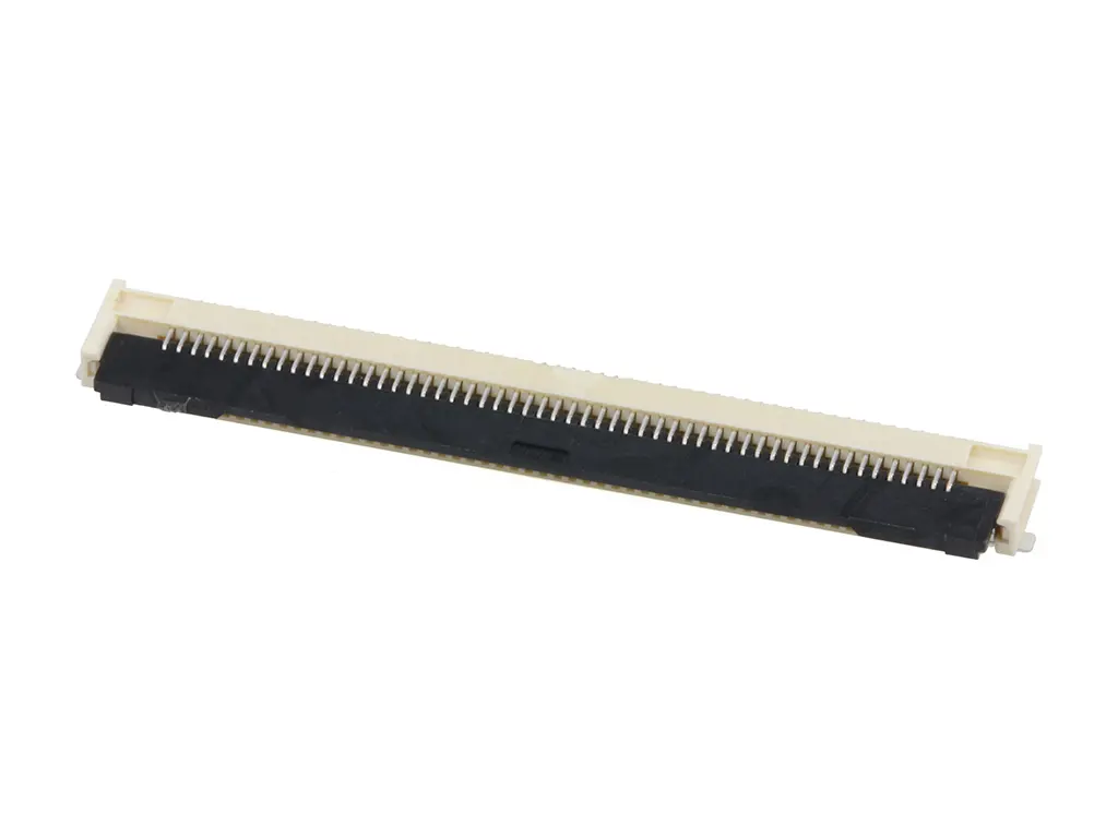 Produktfoto 1 von Molex 505110-5596, SMD gewinkelt FPC-Steckverbinder, 55-polig, Raster 0.5 mm, Unterseite
