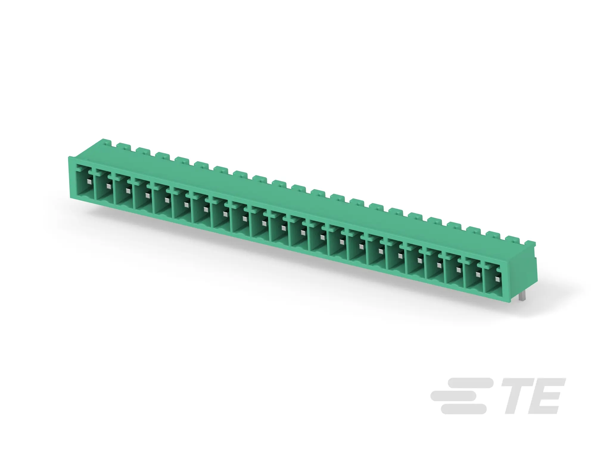 Produktfoto 1 von TE Connectivity Buchanan Steckbarer Klemmenblock Header 22-Kontakte 3.81mm-Raster gewinkelt