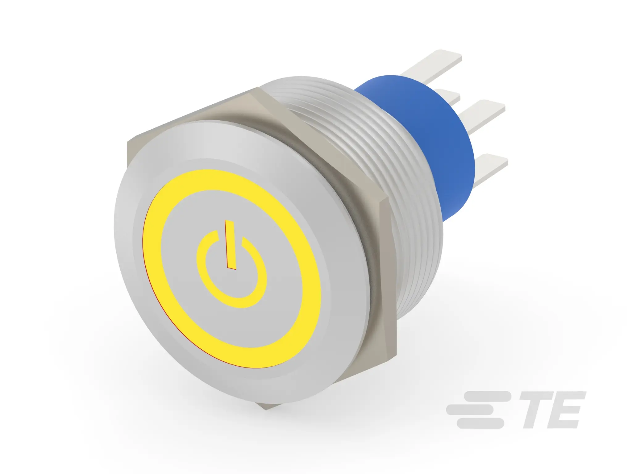 Produktfoto 1 von TE Connectivity Alcoswitch AV25 Druckschalter Beleuchtet Ein-Aus Buchse, DPST / 3A 250 V ac, IP67