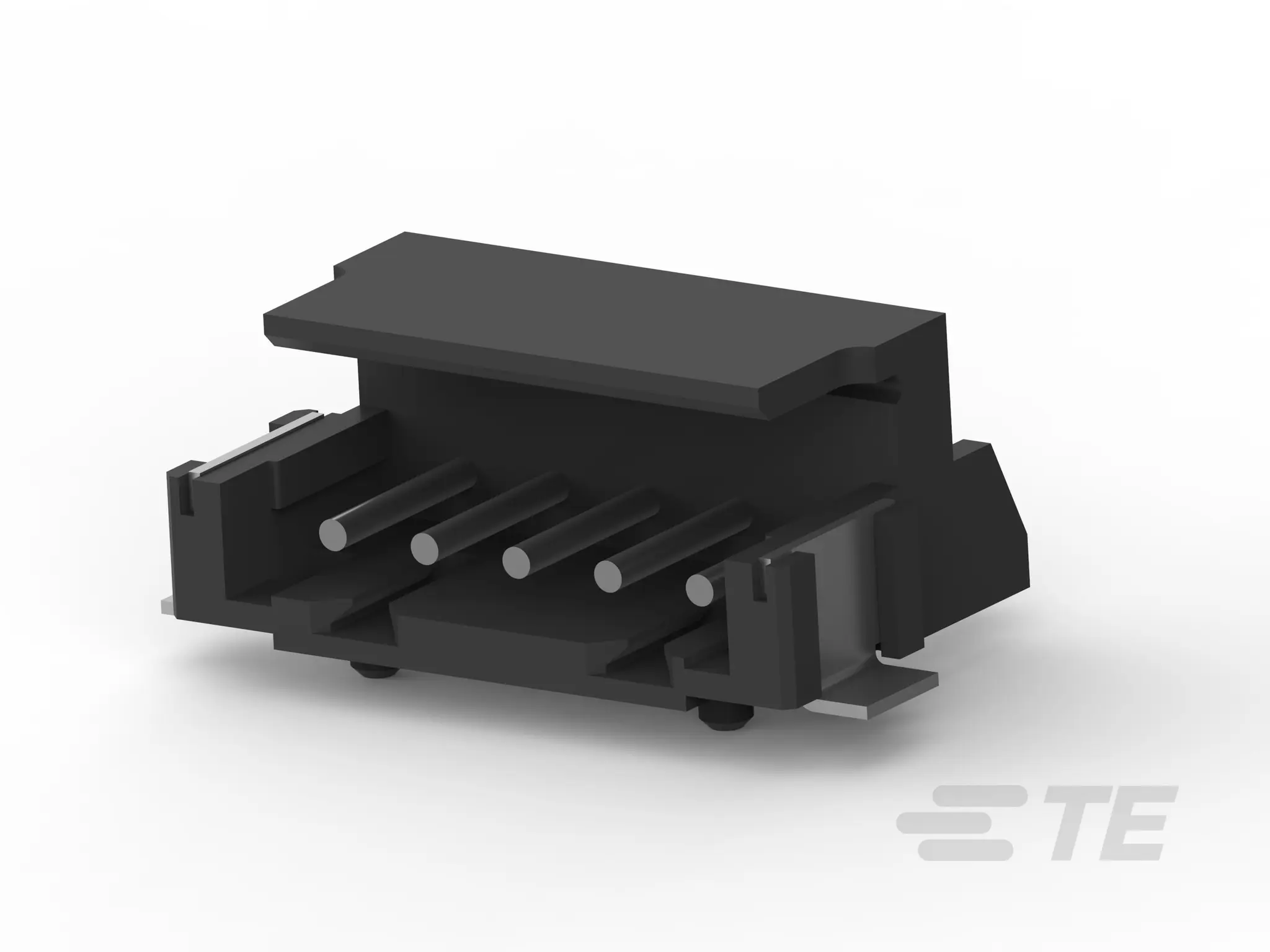 Produktfoto 1 von TE Connectivity AMP CT Leiterplattenleiste gewinkelt, 5-polig / 1-reihig, Raster 2 mm Raster Platine, Kabel-Platine,