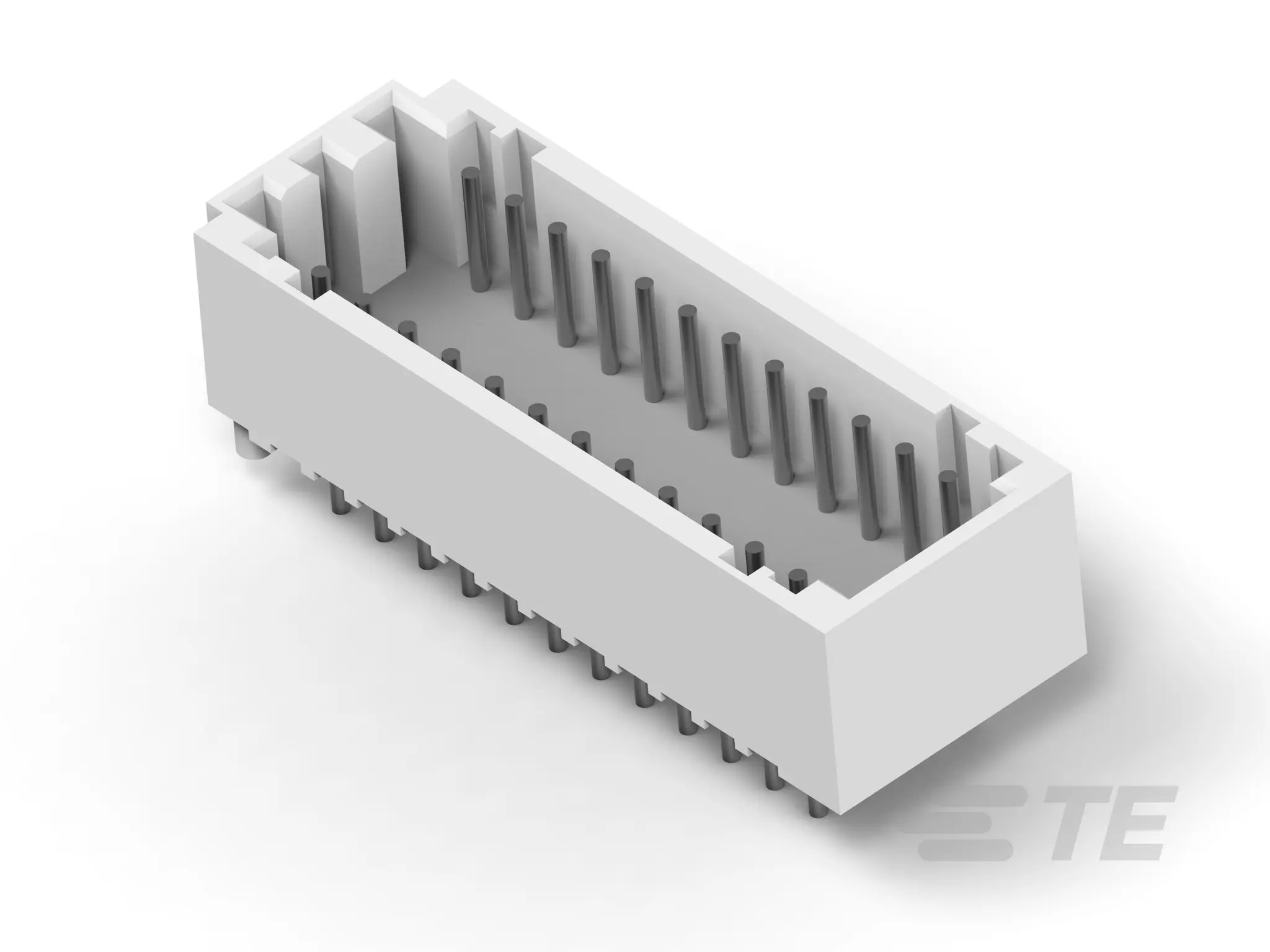 Produktfoto 1 von TE Connectivity AMP CT Leiterplattenleiste Vertikal, 24-polig / 2-reihig, Raster 2 mm Raster Platine, Kabel-Platine,